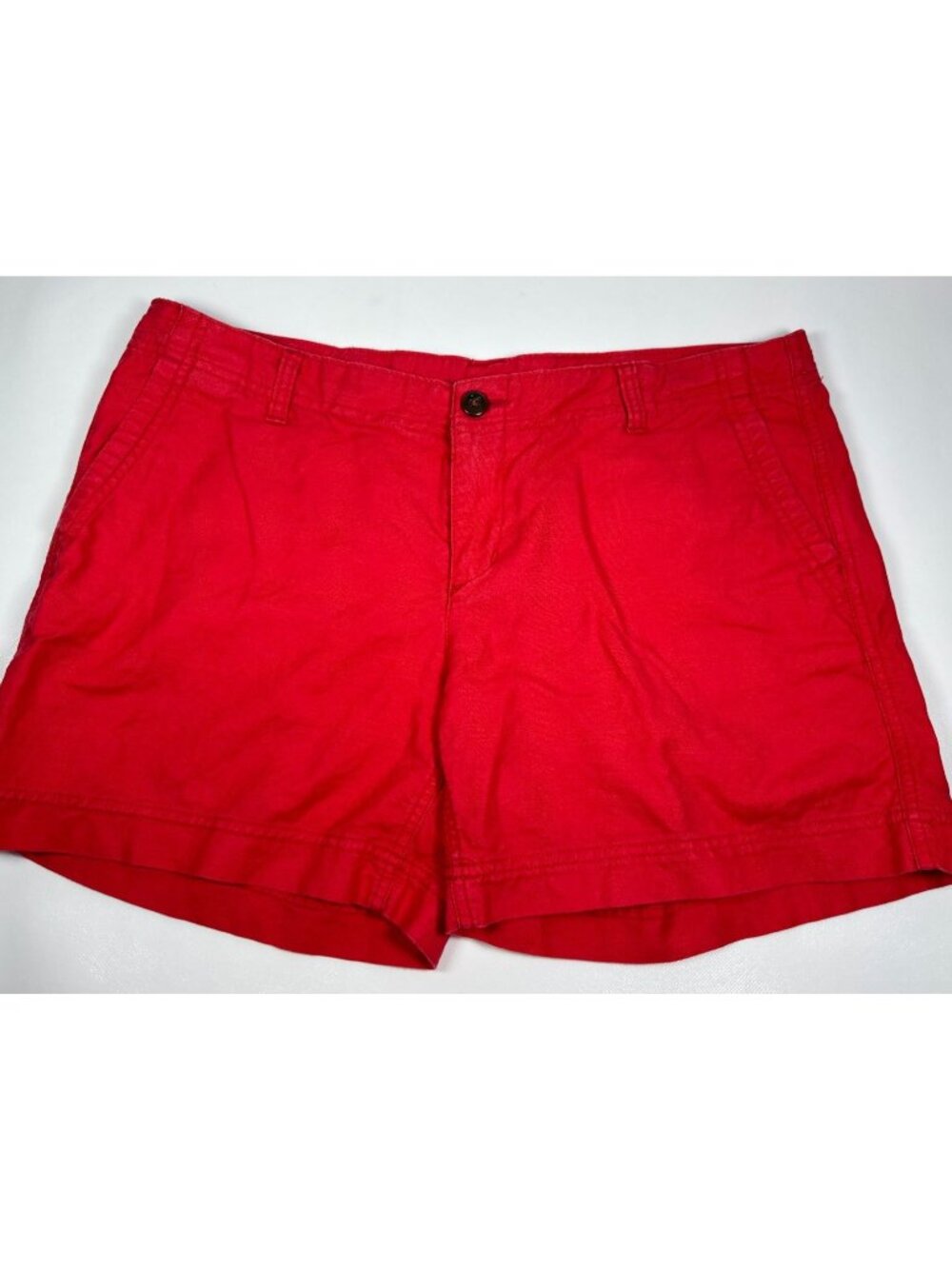 The North Face Women 12 Red Chino Shorts Lightweight Casual Summer Wear